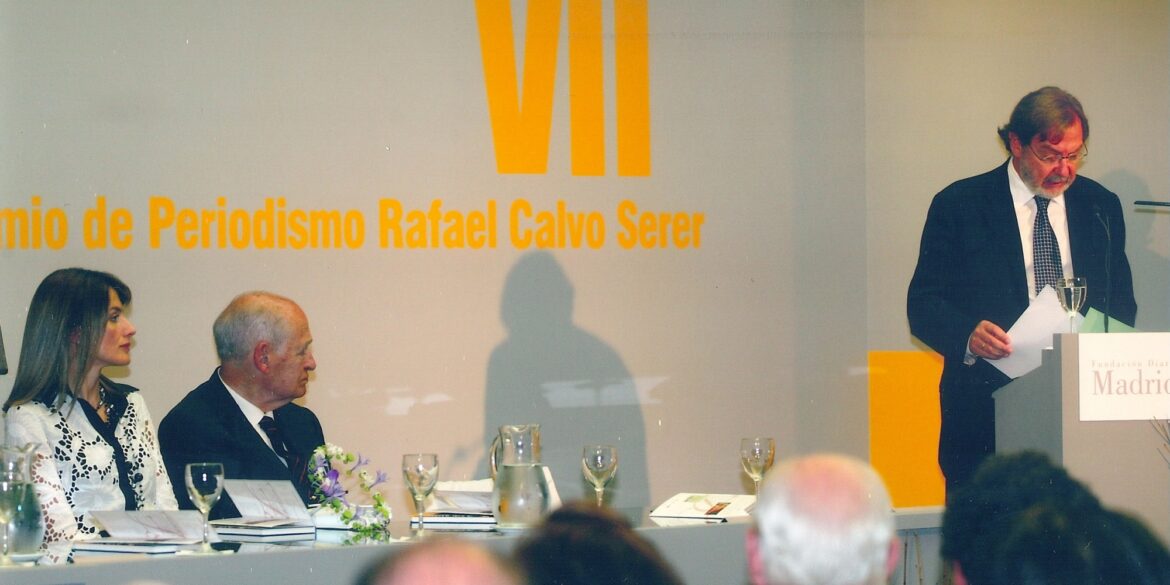 Juan Luis Cebrián durante sus palabras